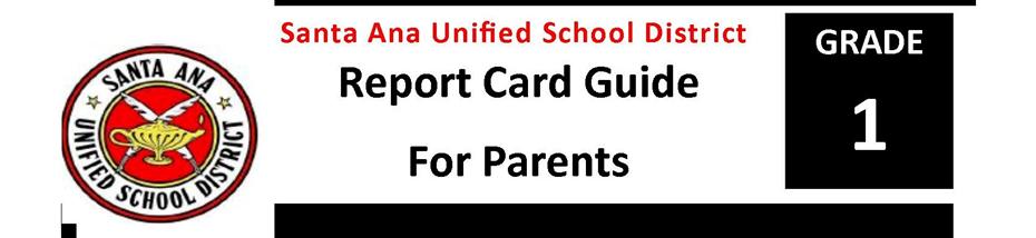 Report Card Guide Grade 1 